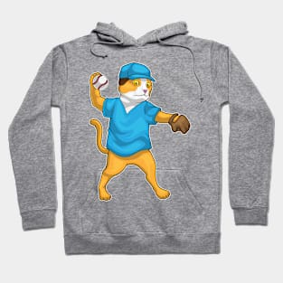 Cat Baseball Hoodie